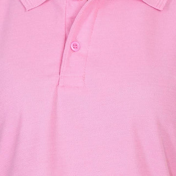 Ketex Pink Cotton Blend Polo Neck Tshirt