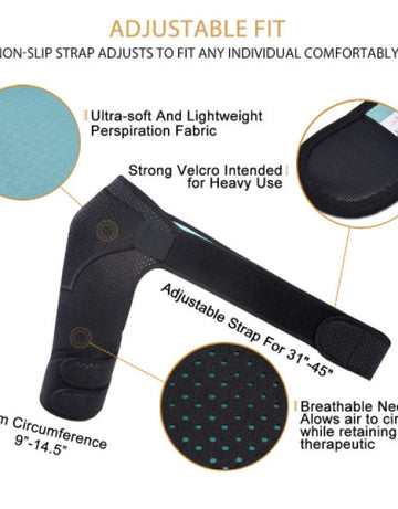 Adjustable Neoprene Torn Rotator Cuff Shoulder Stabilizer Support for Injury Prevention