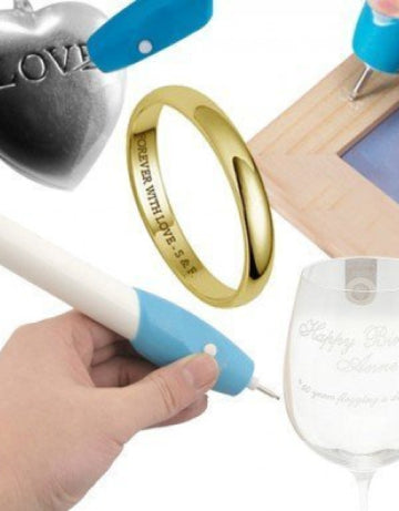 All Surface Writing Engrave Pen | Battery Operated, 2 Engraving Tips(Multicolor)