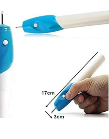 All Surface Writing Engrave Pen | Battery Operated, 2 Engraving Tips(Multicolor)
