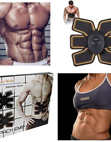 Body Mobile-Gym 6 Pack EMS Tummy Flatter, Weight Loss Muscle Toning