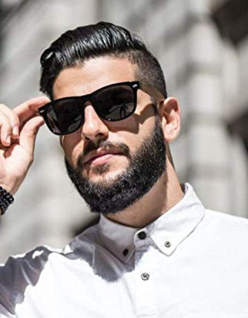 Classic Design Full Rim UV Protection Flat Lens Sunglasses