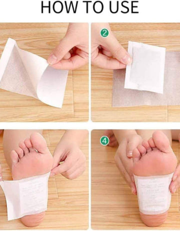 Detox Foot Patches 10 Adhesive Pads Kit Natural Unwanted