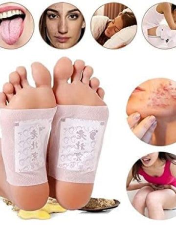 Detox Foot Patches 10 Adhesive Pads Kit Natural Unwanted