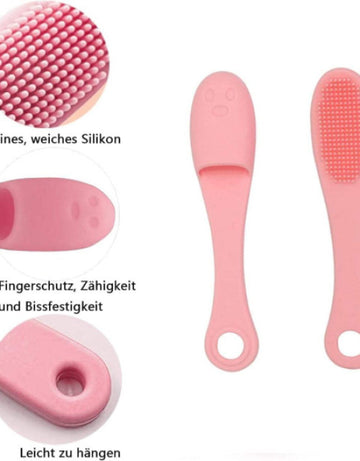Face Scrubber Cleanser Brush Removing Blackheads and Massaging Soft Silicone Manual Facial Cleansing Brushes Pack of 2