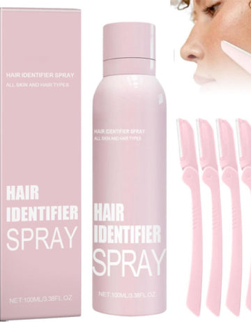 Hair Identifier Spray For Face Shaving, Face Hair Identifier Spray, Skin Dermaplaning Spray for Face