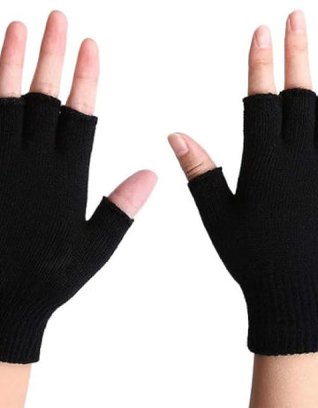 Half Finger warm Woolen Winter hand gloves