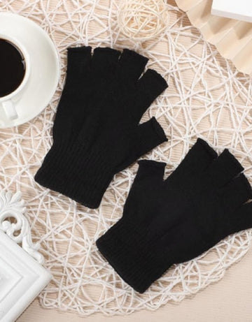 Half Finger warm Woolen Winter hand gloves