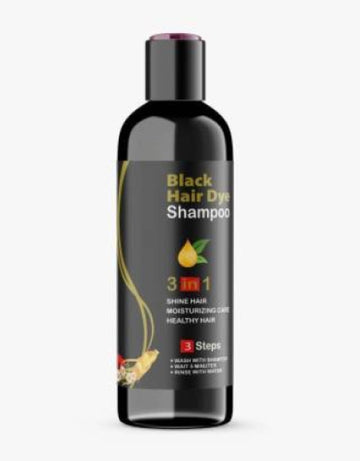 Herbal 3 in 1 Hair Dye Instant Black Hair Shampoo for Women & Men