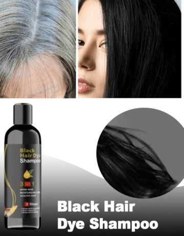 Herbal 3 in 1 Hair Dye Instant Black Hair Shampoo for Women & Men