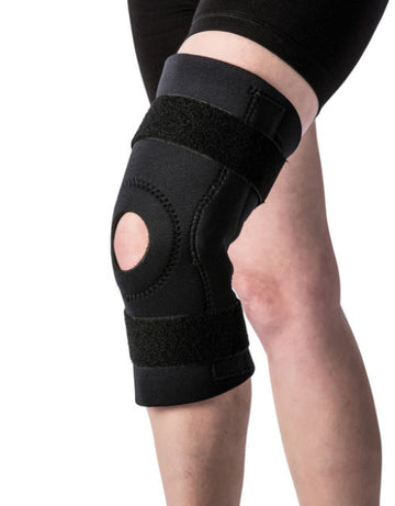 Knee support with hinges - open patella brace - compression knee brace for Arthritis