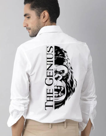 Men Regular Fit The Genius Printed Casual Shirt