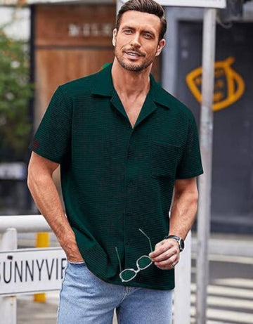 Men Relaxed Fit Fit Checkered Spread Collar Casual Shirt