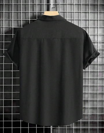 Men Relaxed Fit Striped Spread Collar Casual Shirt