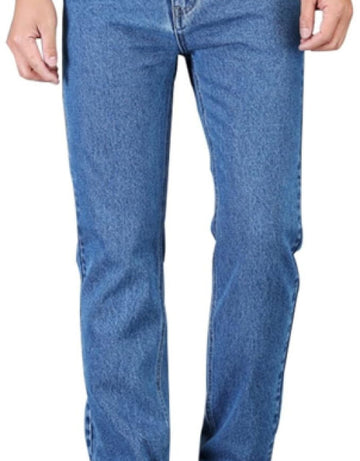 Men's Jeans Cotton Classic Jeans Autumn Casual Denim Trousers