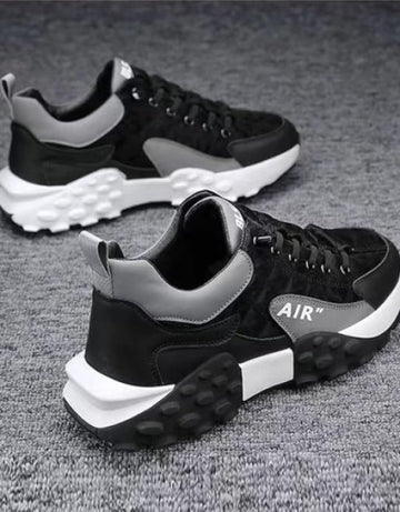 Men's Light Weight Mid Top Platform Fashion Synthetic Leather Sneakers