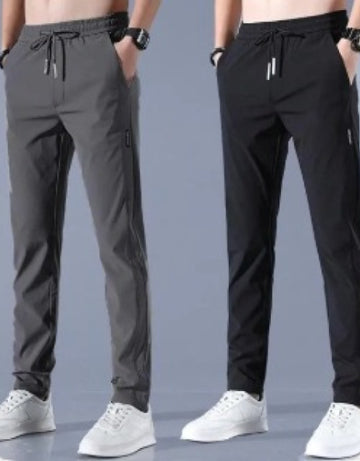 Men's Solid Track Pants (Pack of 2)