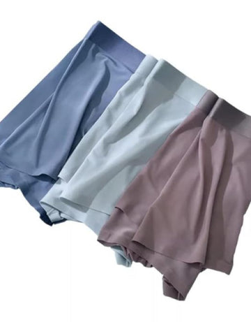 Men's Ultra Soft Material Ice-Silk Men's Shorts Underwear Men's Brief Boxer Free Size ( Pack of 2)