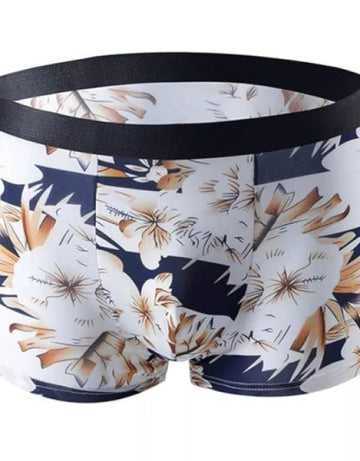 Men's Ultra Soft Material Ice-Silk Men's Shorts Underwear Men's Brief Boxer Free Size ( Pack of 2)