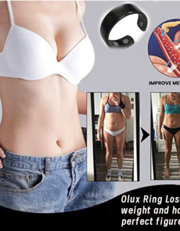 Olux Magnetic Ring Weight Loss, Acupressure Magnetisc Ring for Women Men ( Pack Of 2 )