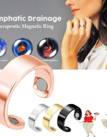 Olux Magnetic Ring Weight Loss, Acupressure Magnetisc Ring for Women Men ( Pack Of 2 )