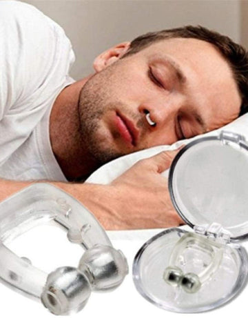 Silicone Magnetic Unisex Anti Snoring Nose Clip Sleeping Apnea Guard Night Device