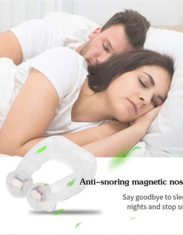 Silicone Magnetic Unisex Anti Snoring Nose Clip Sleeping Apnea Guard Night Device