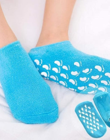 Silicone Moisturizing Socks for dry Skin Women's Spa Pedicure Socks ( Pack Of 1 )