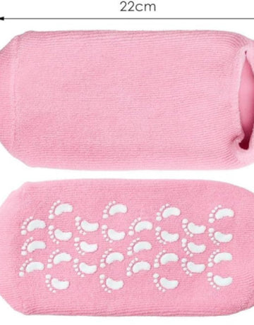 Silicone Moisturizing Socks for dry Skin Women's Spa Pedicure Socks ( Pack Of 1 )