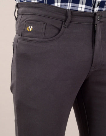 Men's Casual Cotton Slim Fit Chinos Pant - Grey (SIZE- 30,32,34,36)