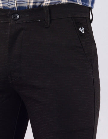 Men's Slim Fit Cotton Stretchable Trousers - Brown (SIZE- 30,32,34,36,38,40,42)