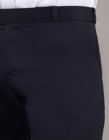 Navy Blue Stretchable Formal Pant with Expandable Waist for Men (SIZE- 30,32,34,36)