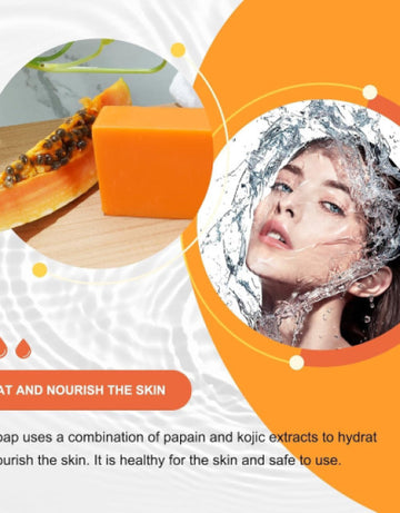 Whitening Kojic Acid Soap Facial Bleaching Dark Spot Acne Scars Skin Brighter ( Pack Of  3 )