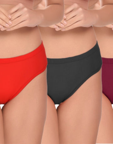 Women Bikini Cotton Multicolor Panty