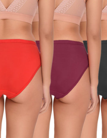 Women Bikini Cotton Multicolor Panty