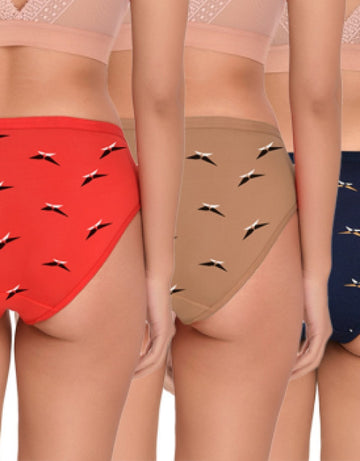 Women Bikini Cotton Multicolor Panty