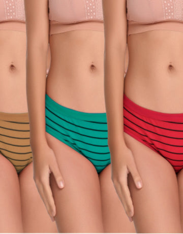 Women Bikini Cotton Multicolor Panty