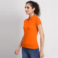 Ketex Orange Cotton Blend Polo Neck Tshirt