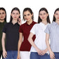 Ketex Cotton Blend Polo Neck T-shirt (Pack Of 5)