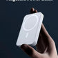 Wireless Magnetic Power Bank for iPhone 12 and above.