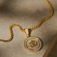 Om Symbol Pendant With Chain